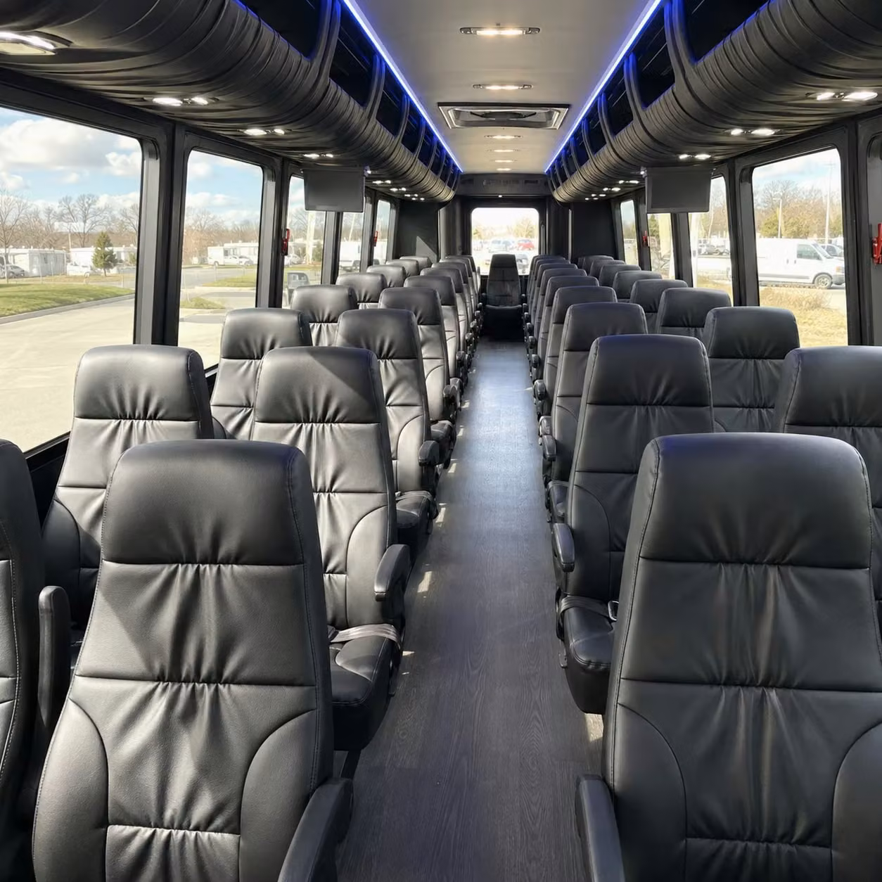 25 passenger minibus interior