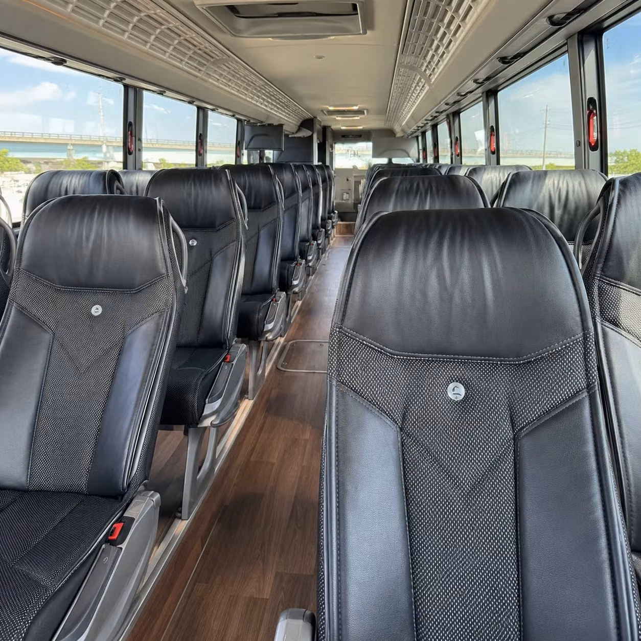 peabody 56 passenger charter bus rental
