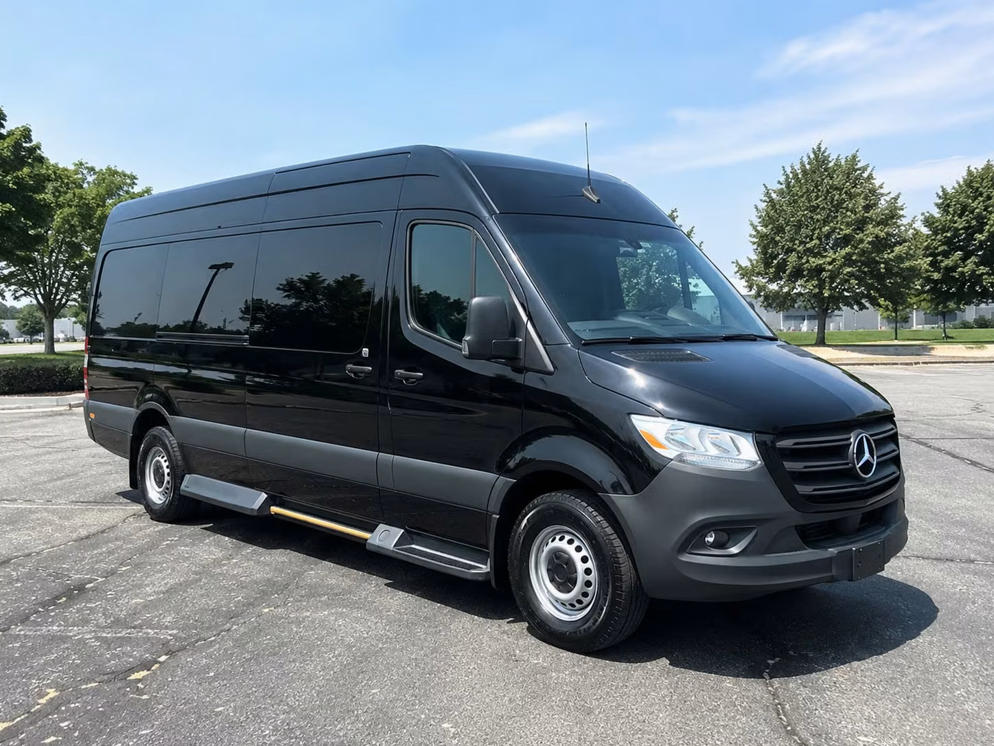 peabody sprinter van rental with driver
